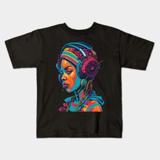 Music Retro Art Kids T-Shirt